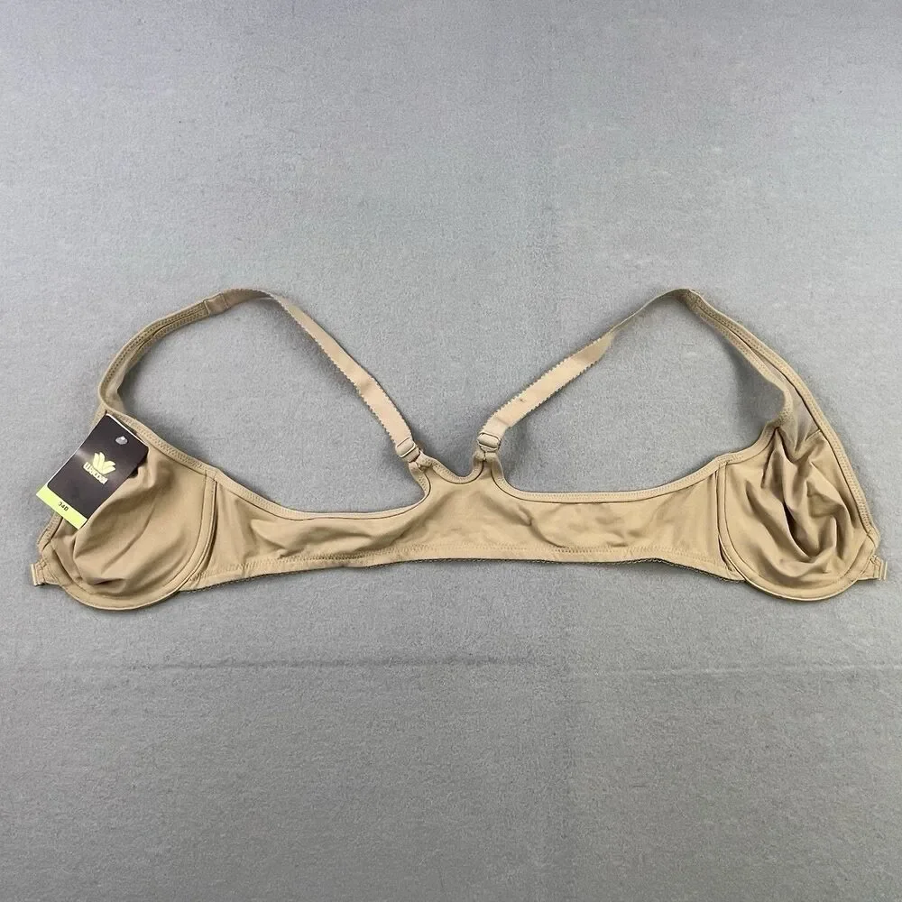 Wacoal Body By Wacoal T-Back Front Close Bra Size 34B Nude Toast Underwire